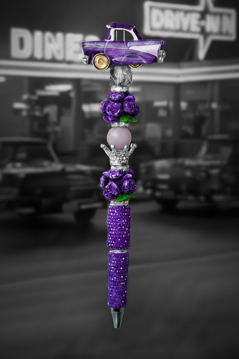 Classic Car Collector Beaded Pens