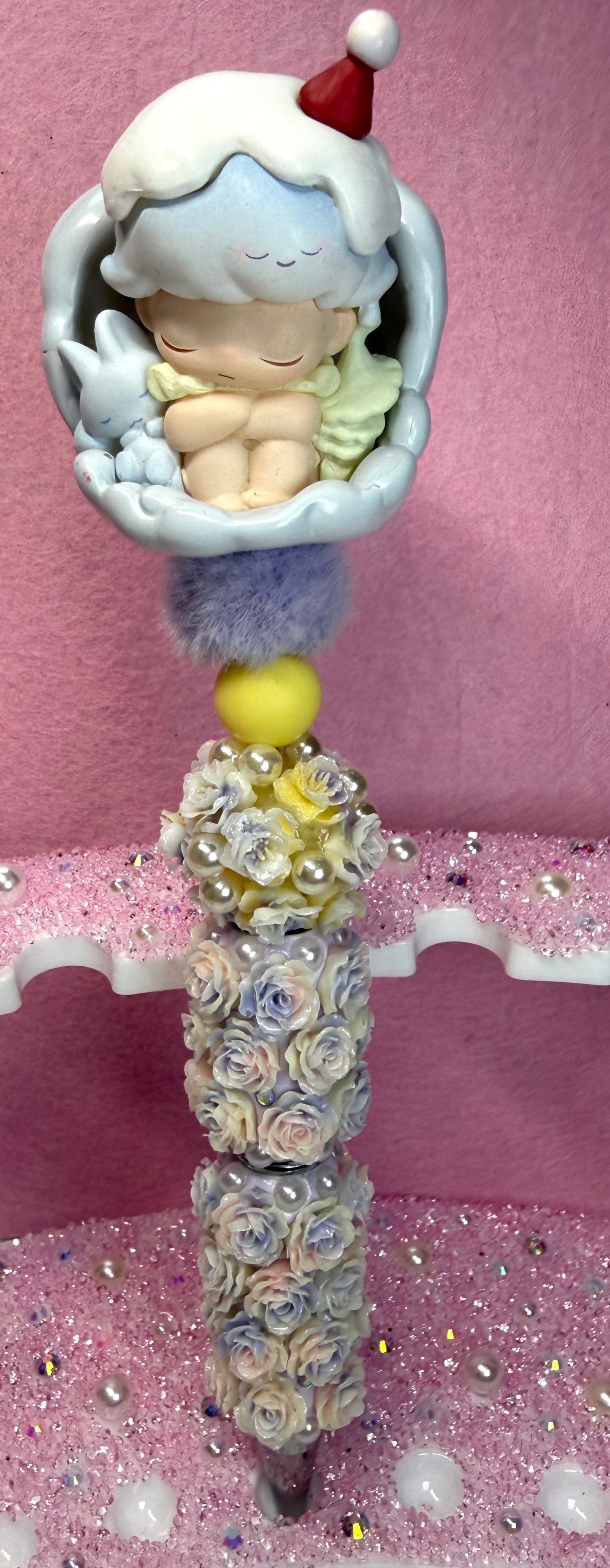✨Baby Shower Gift Beaded Pen, Handmade Rhinestone Pen, Cute Baby Pen, Gift for Mom, Luxury Desk Accessory✨