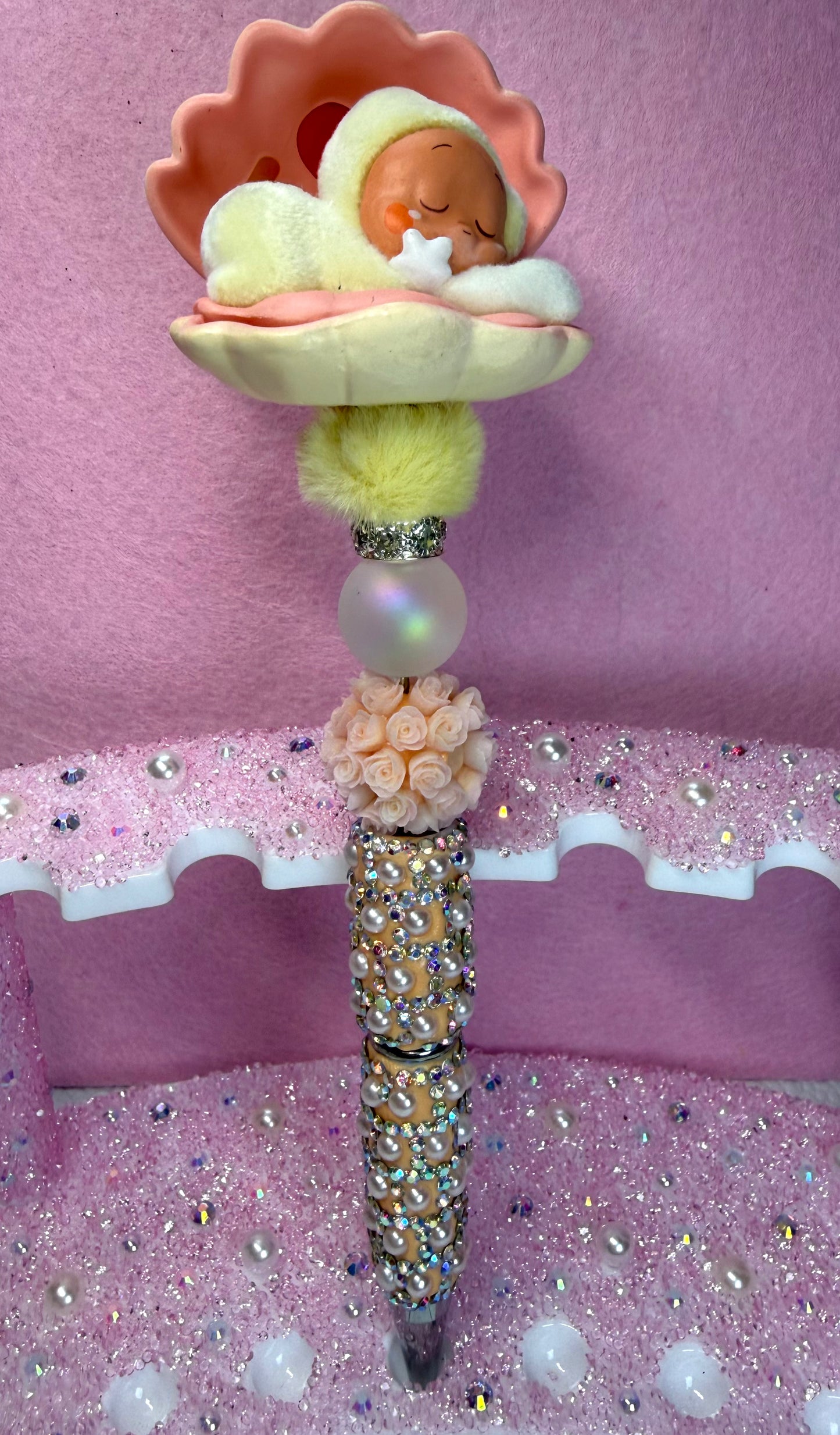 ✨Baby Shower Gift Beaded Pen, Handmade Rhinestone Pen, Cute Baby Pen, Gift for Mom, Luxury Desk Accessory✨