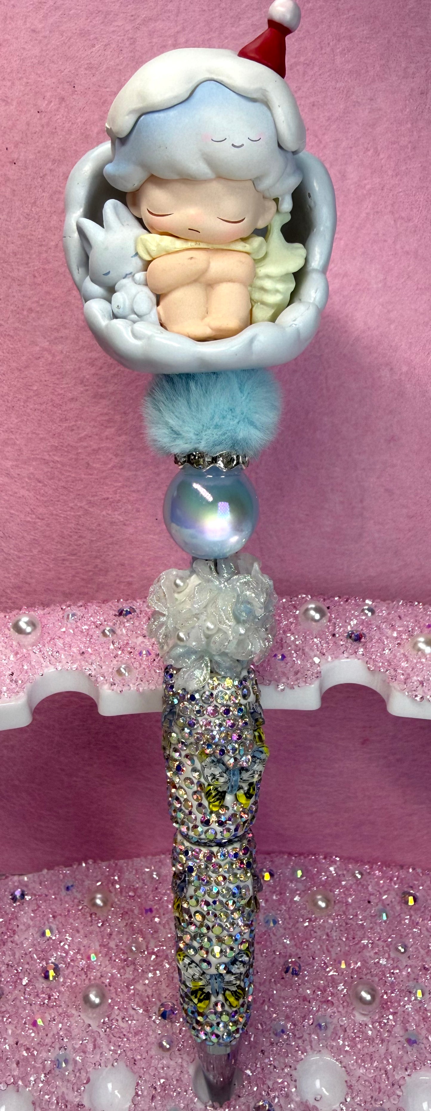 ✨Baby Shower Gift Beaded Pen, Handmade Rhinestone Pen, Cute Baby Pen, Gift for Mom, Luxury Desk Accessory✨