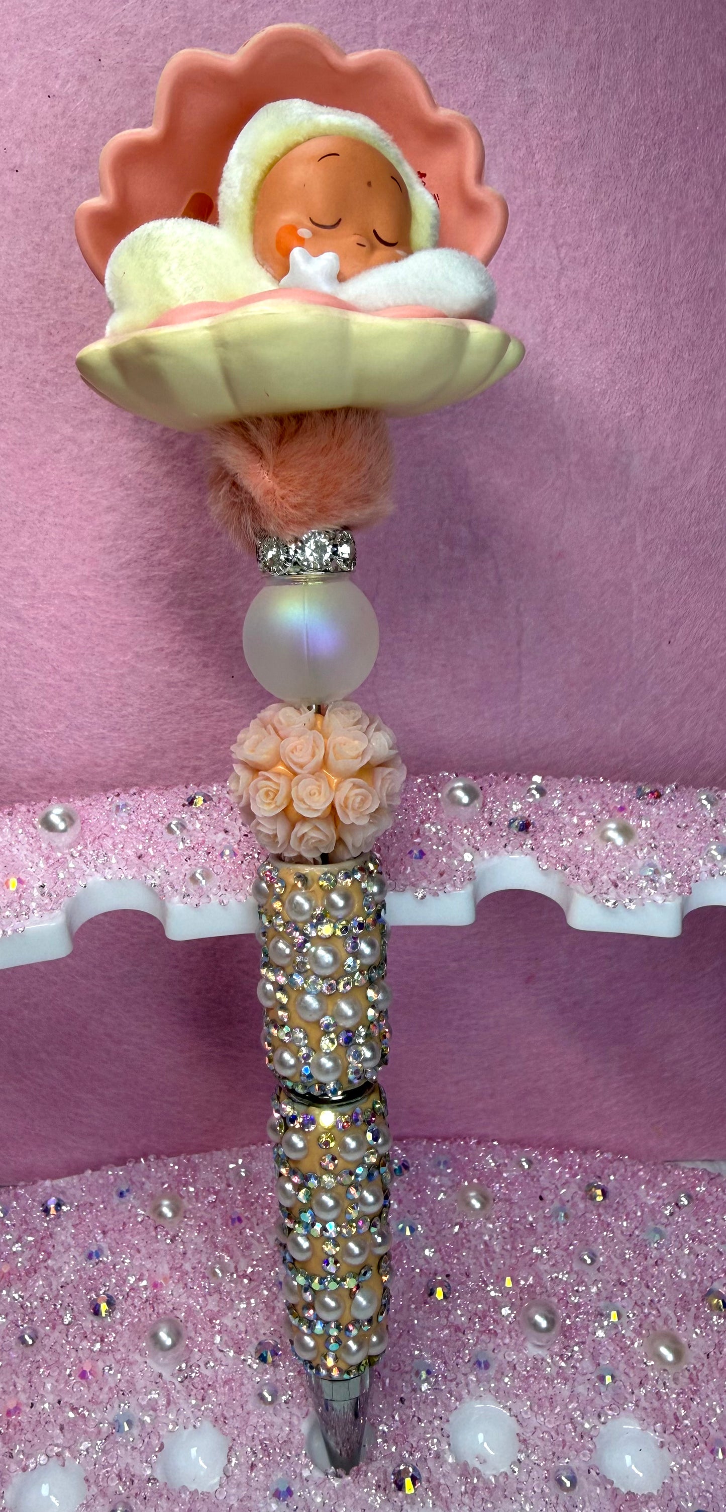 ✨Baby Shower Gift Beaded Pen, Handmade Rhinestone Pen, Cute Baby Pen, Gift for Mom, Luxury Desk Accessory✨