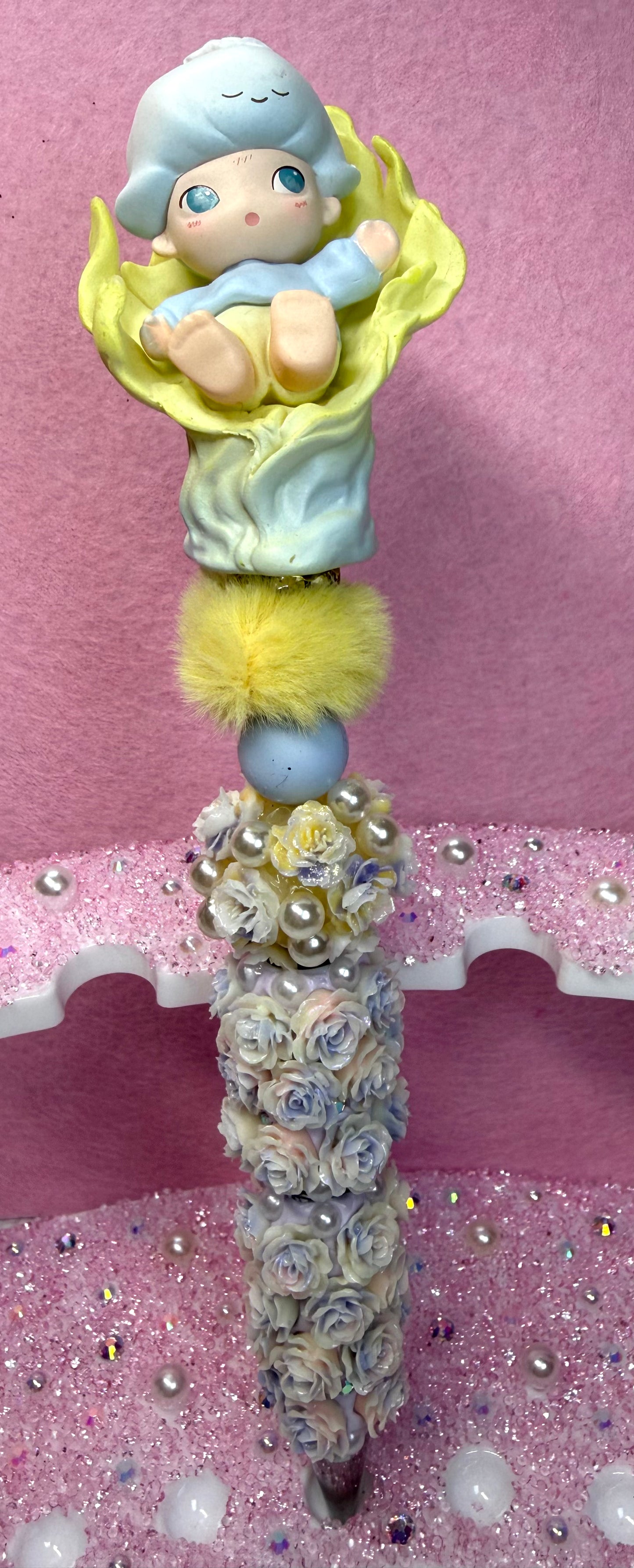 ✨Baby Shower Gift Beaded Pen, Handmade Rhinestone Pen, Cute Baby Pen, Gift for Mom, Luxury Desk Accessory✨