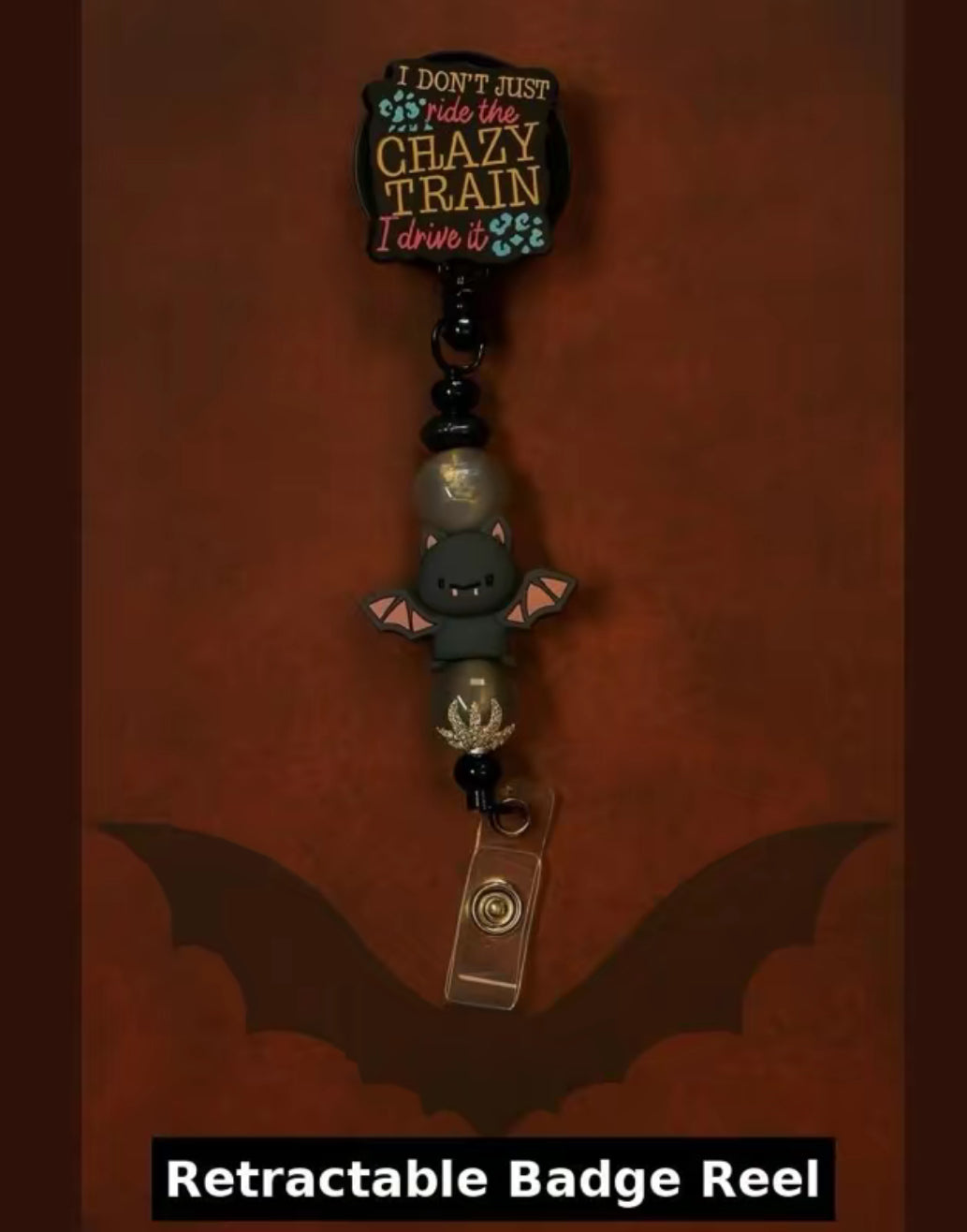 Crazy Train - Oz inspired Car Charm, Badge Reel, Pen and Keychain