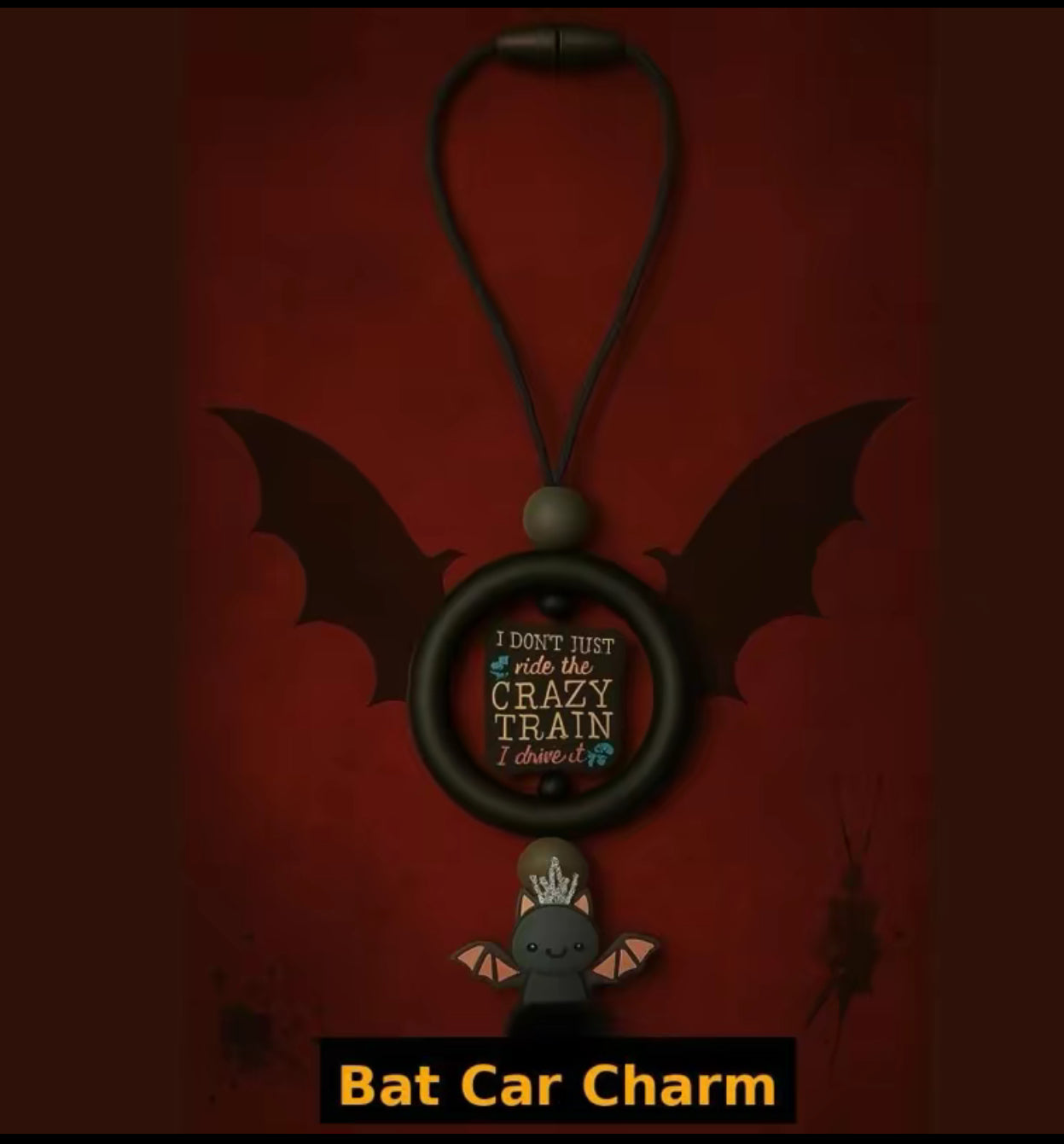 Crazy Train - Oz inspired Car Charm, Badge Reel, Pen and Keychain